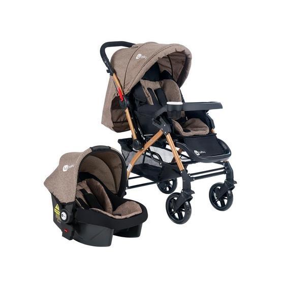 4 Baby Active Gold Plus Travel Sistem Gri Bebek Arabası