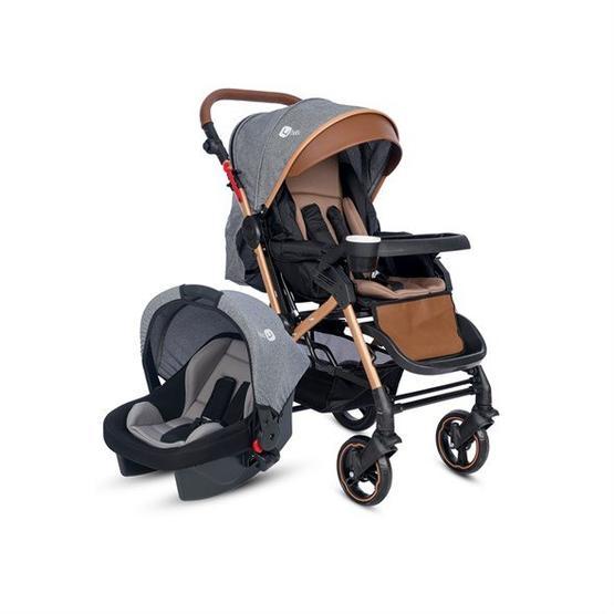 4 Baby Active Gold Plus Travel Sistem Gri Bebek Arabası
