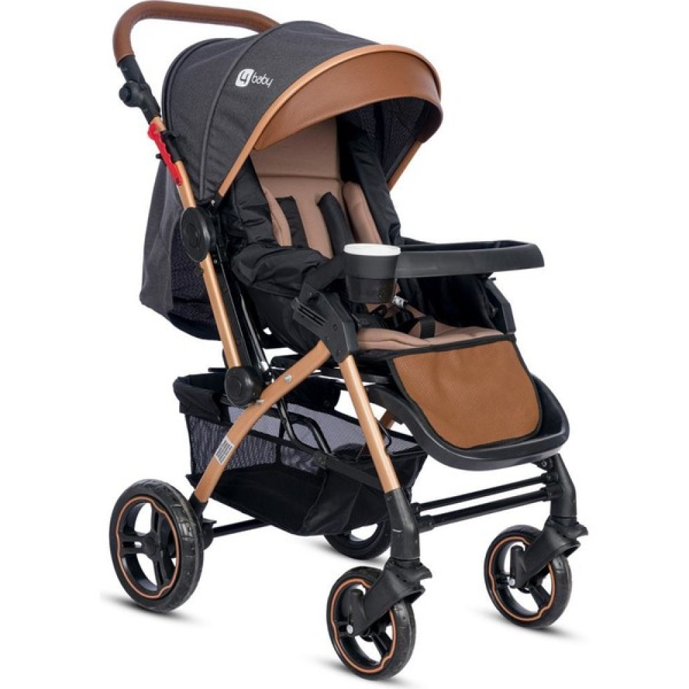 4 Baby Active Plus Gold Çift Yönlü Bebek Arabası Antrasit AB-350 Bebek Arabası-Puset Aksesuarları Fiyatı