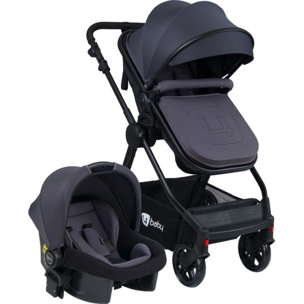 4 Baby Cool Black Travel Sistem Bebek Arabası Antrasit Bebek Arabası-Puset Aksesuarları Fiyatı