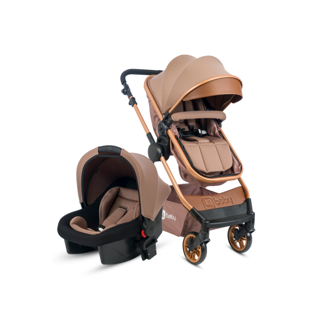 4 Baby Cool Gold Travel Sistem Bebek Arabası Seyahat Sistem Puset-Kahve Bebek Arabası-Puset Aksesuarları Fiyatı