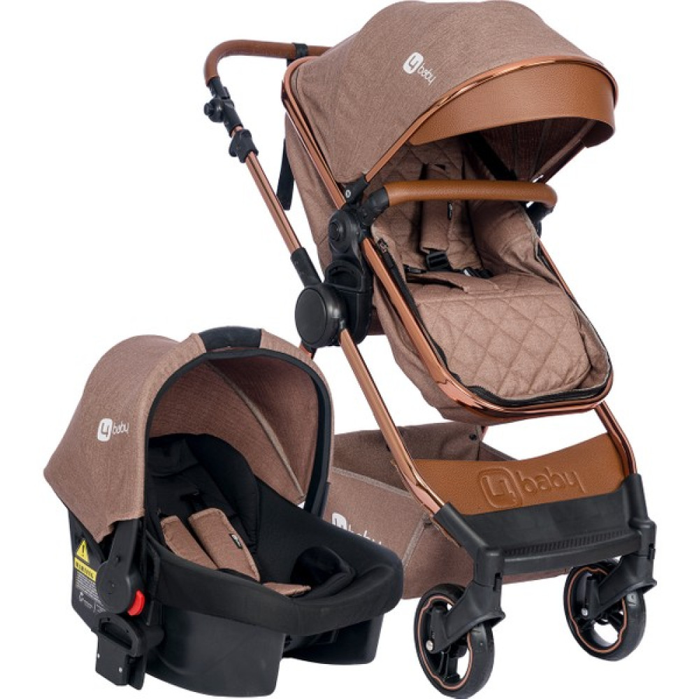 4 Baby Safran Bronz Travel Sistem Bebek Arabası Kahverengi Bebek Arabası-Puset Aksesuarları Fiyatı