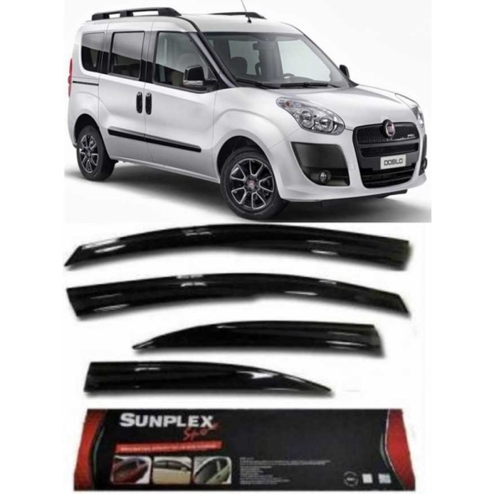 4 Lü Fiat Doblo II Ön Sport Style SUNPLEX Cam Rüzgarlığı SPS05 Oto Rüzgarlıkları Fiyatı