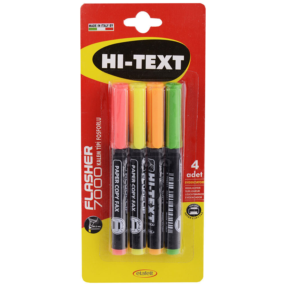 4-lü Fosforlu Hi-text Kalem Fosforlu Kalem Fiyatı