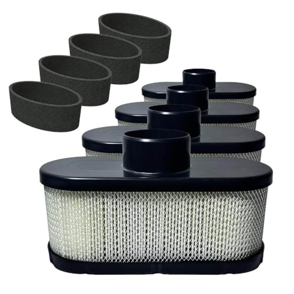 4 Pack 11013-0752 Air Filter for Kawasaki FR691V FR651V with 11013-7046 Pre Filter, Fit for FR730V FS481V FS541V FS600V FS651V FS691V FS730V Engine Air Filter Replace 11013-7047 11013-0726 11013-7049