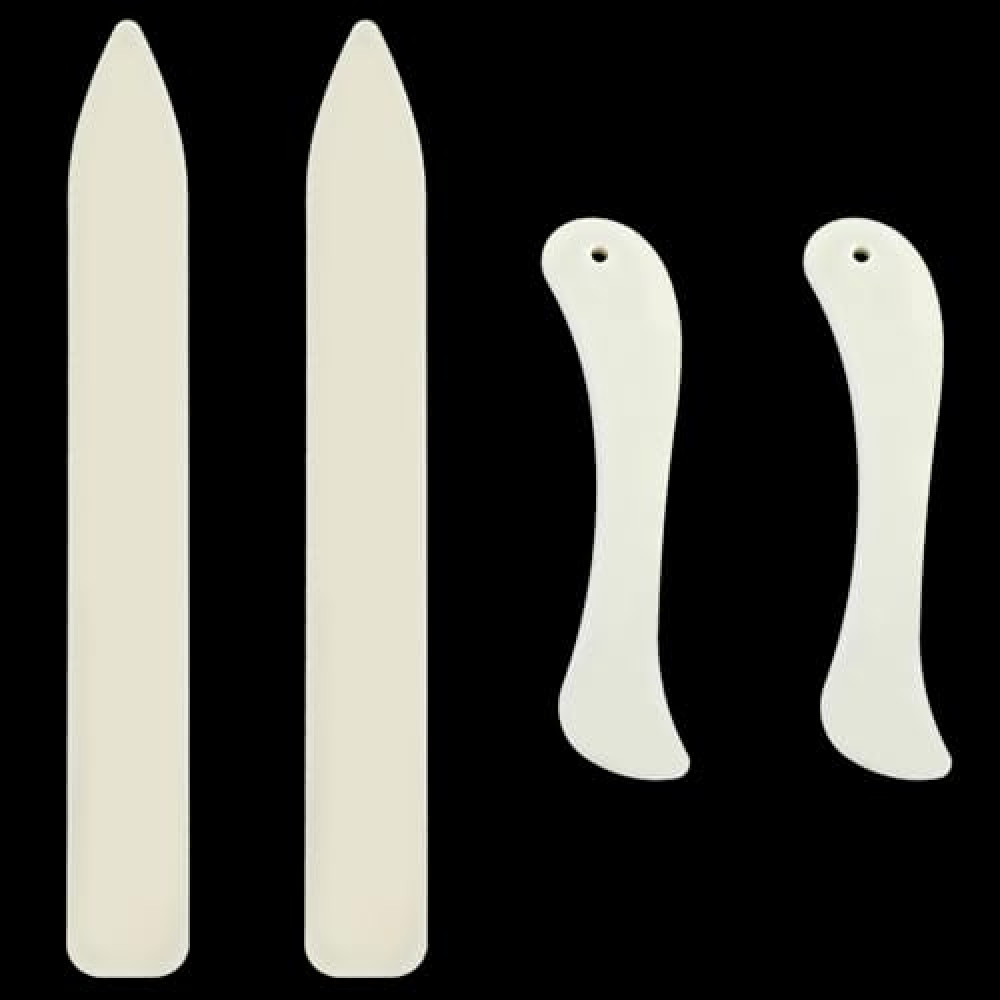 4 Pcs Bone Folder Paper Folding Tool Bone Folder Tool for Paper Crafting, Paper Creaser Set, Folding Scoring Burnishing Crafting Scrapbooking Tool for DIY Bookbinding Paper and Office Supplies