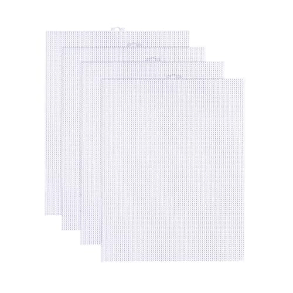 4 Pcs Plastic Mesh Canvas Sheets, Plastic Canvas Sheets, Plastic Canvas Plastic Mesh, Mesh Plastic Canvas Sheets, Plastic Mesh Sheet, Eye Mesh for Embroidery (10.5" x 13.5")
