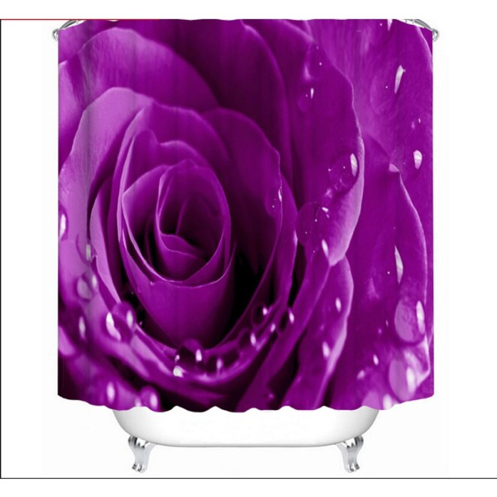 4-Piece Gül Banyo Perdesi Seti, Doğal Çiçekler, Su Geçirmez Polyester Duş Perdesi, Klozet Minder, Kaymaz Banyo Battaniyesi Seti |duş Perdesi(Yurt D... Duş / Banyo Perdesi Fiyatı