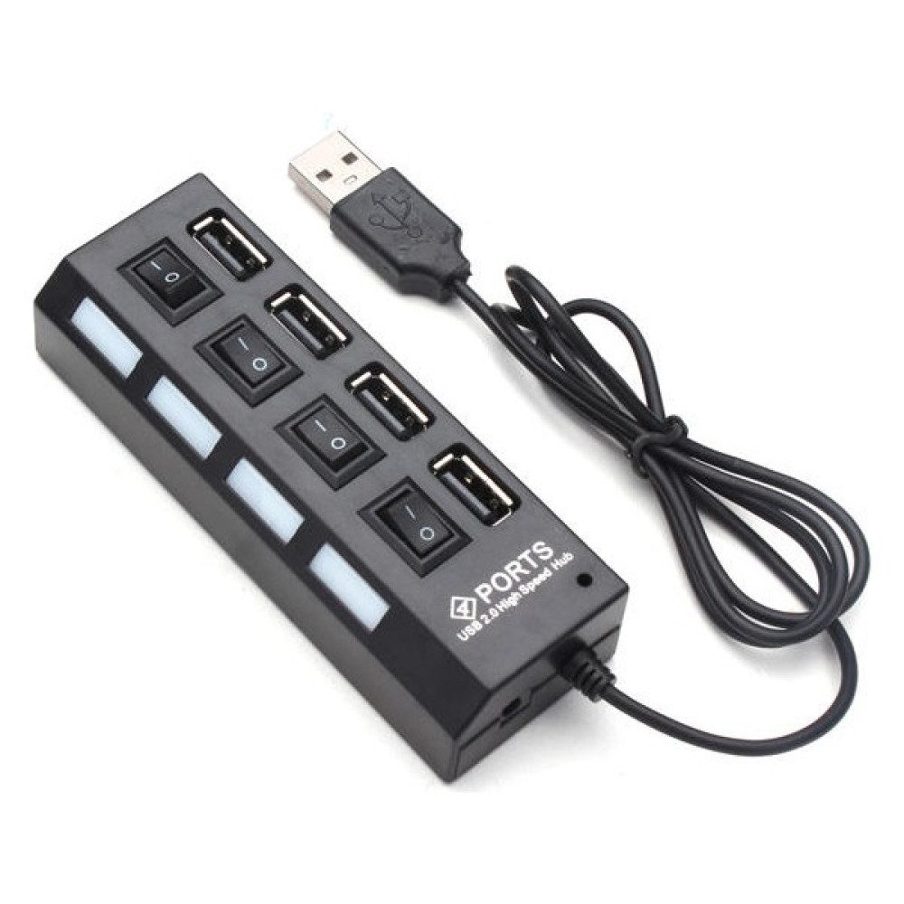 4 Port USB 2.0 Hub Çoklayıcı Çoğaltıcı Çoklama Switch Splitter - Siyah Tablet Pc Aksesuarları Fiyatı