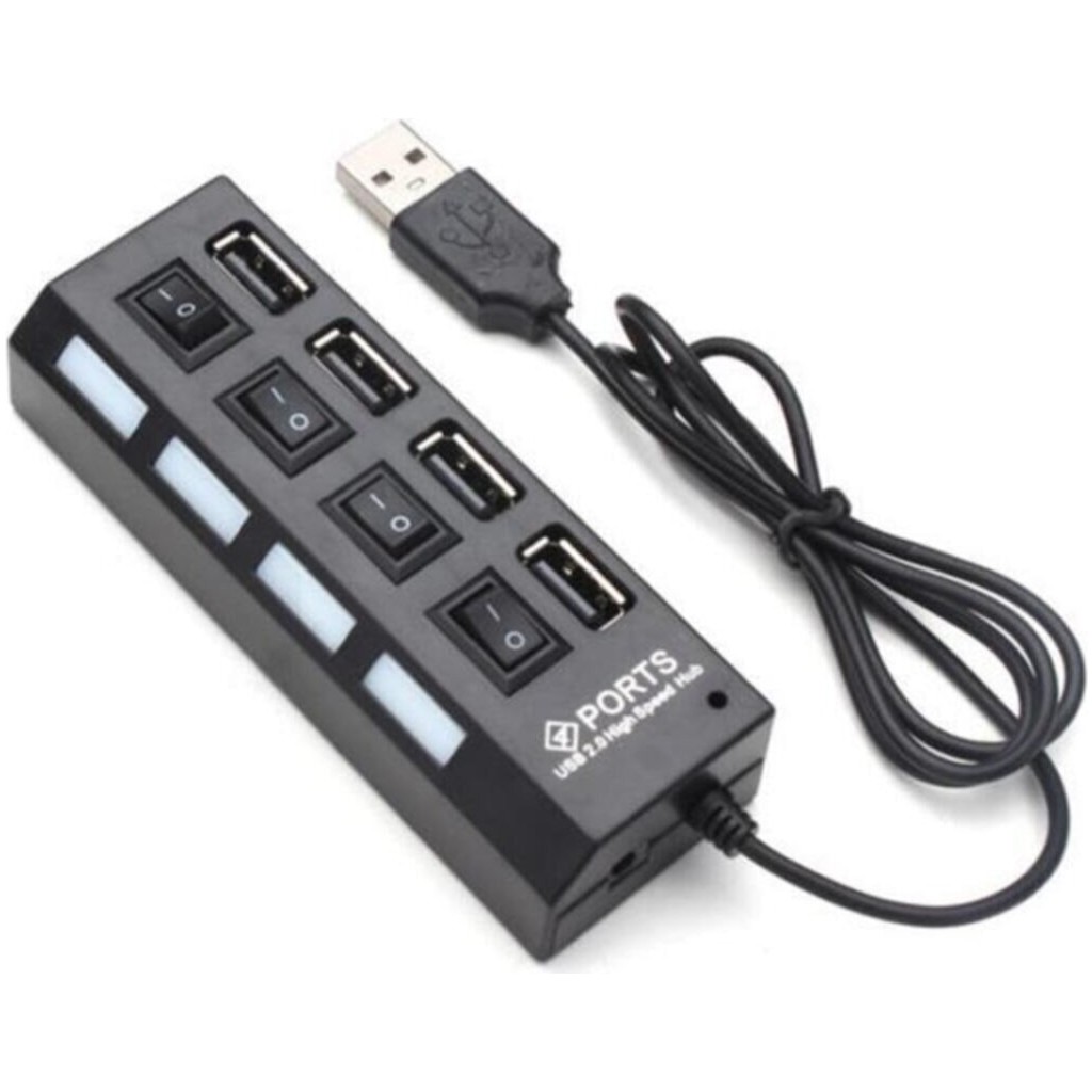 4 Port Usb 2.0 HUB - Siyah Diğer Fiyatı