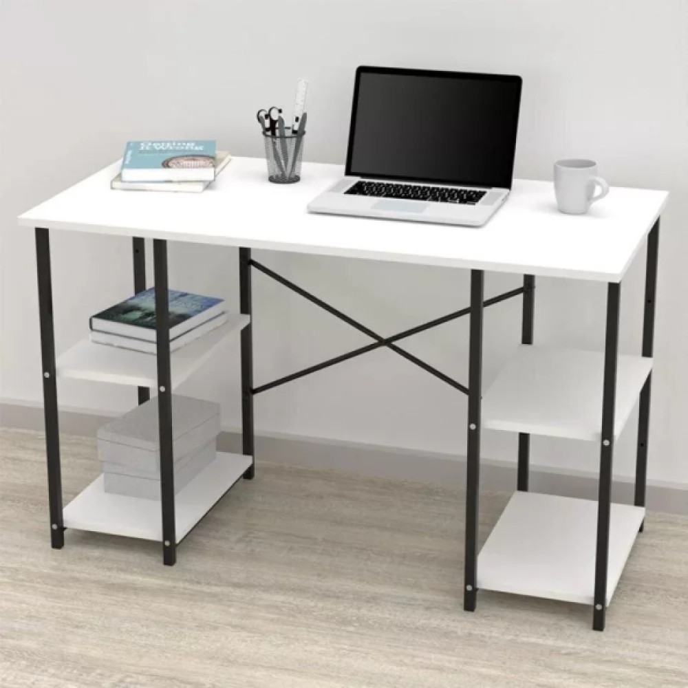 4 Rafli Calisma Masasi Beyaz 60X120 Çalışma Masası Fiyatı