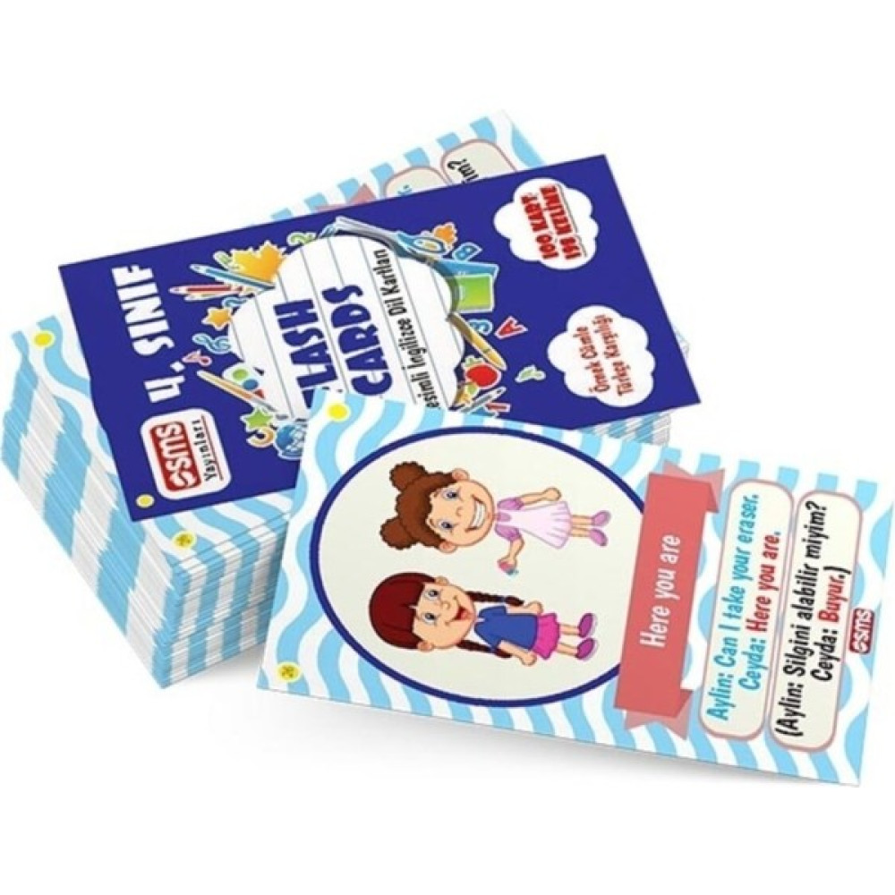 4. Sınıf Flash Cards Ingilizce Dil Kartları Tüm Dersler Fiyatı