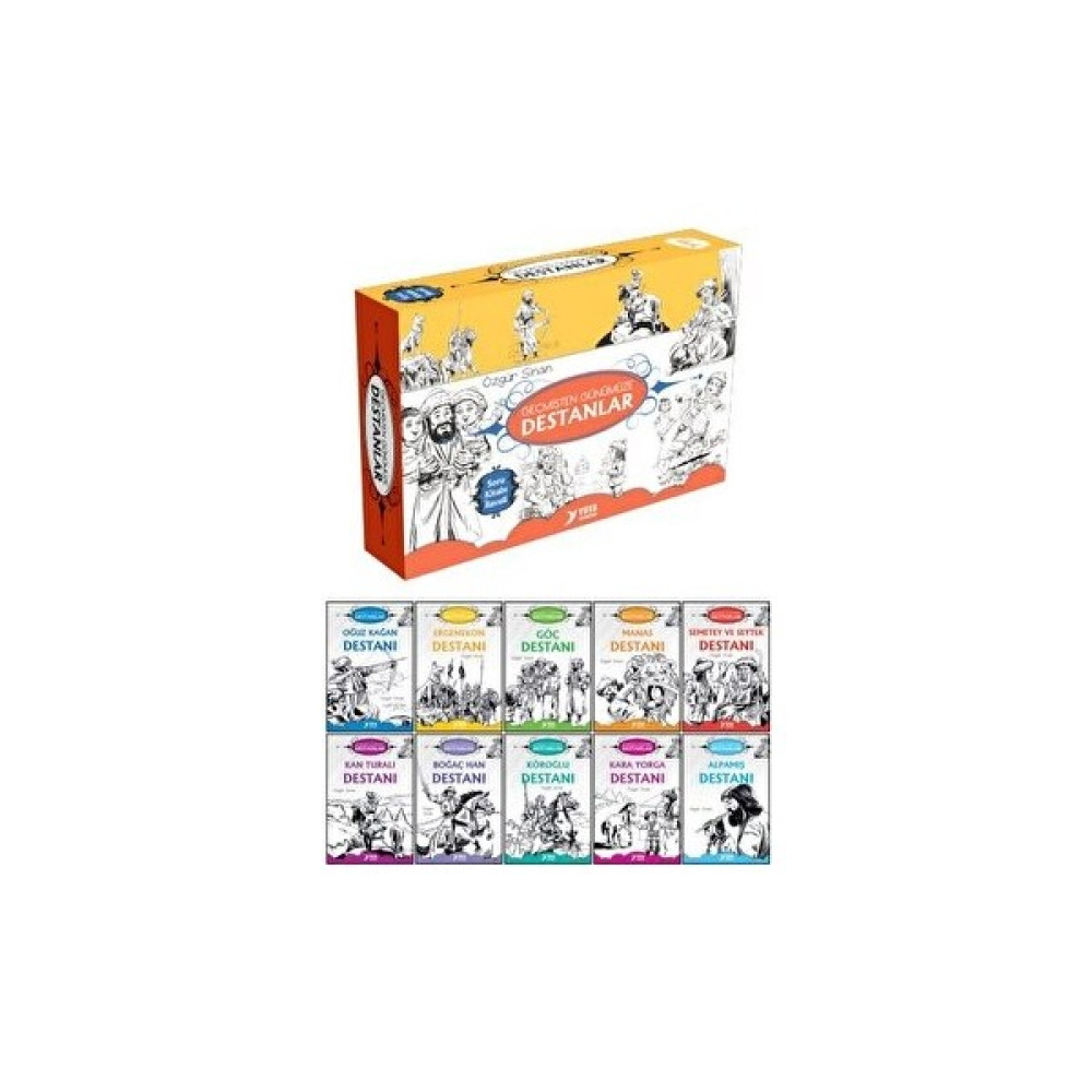 4. Sınıf Geçmişten Günümüze Destanlar Serisi (10 Kitaplık Set) Çocuk Masal Fiyatı