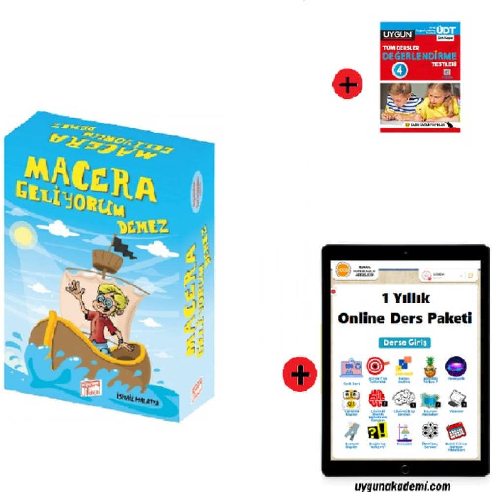 4. Sınıf Hikaye Seti Gizemli Bahçe Yayınları Macera Geliyorum Demez + Sadık Uygun Yayınları 4. Sınıf Tüm Dersler Test Kitabı + 1 Yıllık Online Ders... Çocuk Masal Fiyatı