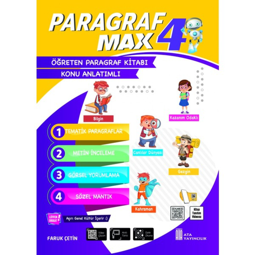 4. Sınıf Paragraf Max Kaynak Kitapları Fiyatı
