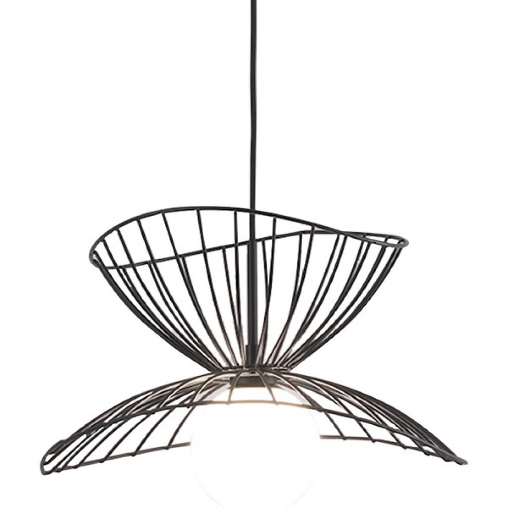 40 cm Ferforje Avize, 220 V G9 5 W Basit Yemek Odası Işık Yaratıcı Kişilik Bar Sayacı Yatak Odası Oturma Odası Aydınlatma, Siyah (Yurt Dışından) Avize Fiyatı