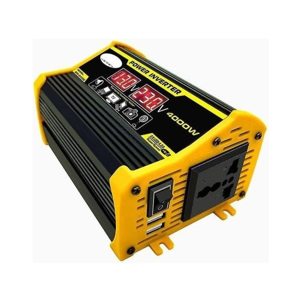 4000W 12V Ila 220V/110V LED Ekran Araç Gücü Invertör Dönüştürücü Adaptörü Çift USB Voltaj Transformatör Değiştirilmiş Sinüs Dalgası - Siyah Bluetooth Hoparlör Fiyatı