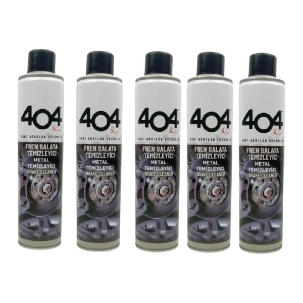 404 Balata Temizleme Spreyi 500 ml x 5'li Fren Bakım Spreyi Fiyatı