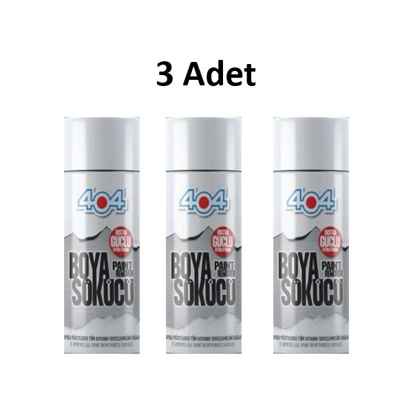 404 Boya Sökücü Extra Güçlü 400 ml 3 Adet Diğer Fiyatı