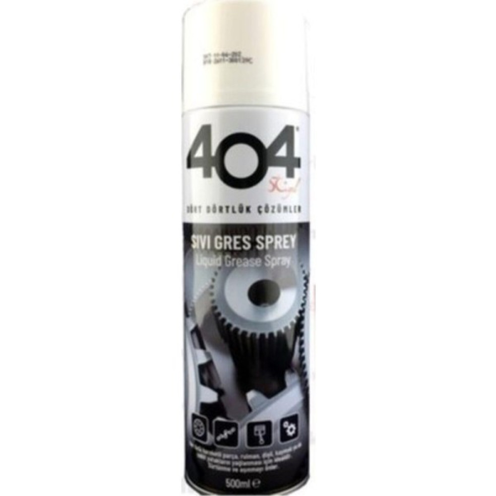 404 Kimya 404 Sıvı Gres Yağı Sprey 500 Ml. 20 Adet (1koli) Zincir Yağlayıcı Oto Bisiklet Oto Dış Aksesuar & Yedek Parça Fiyatı