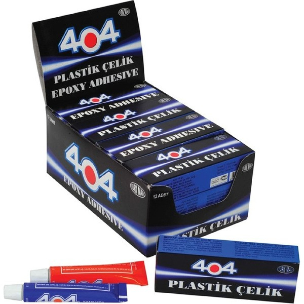 404 Plastik Çelik Yapıştırıcı 404 12'li Nalburiye & Hırdavat Fiyatı