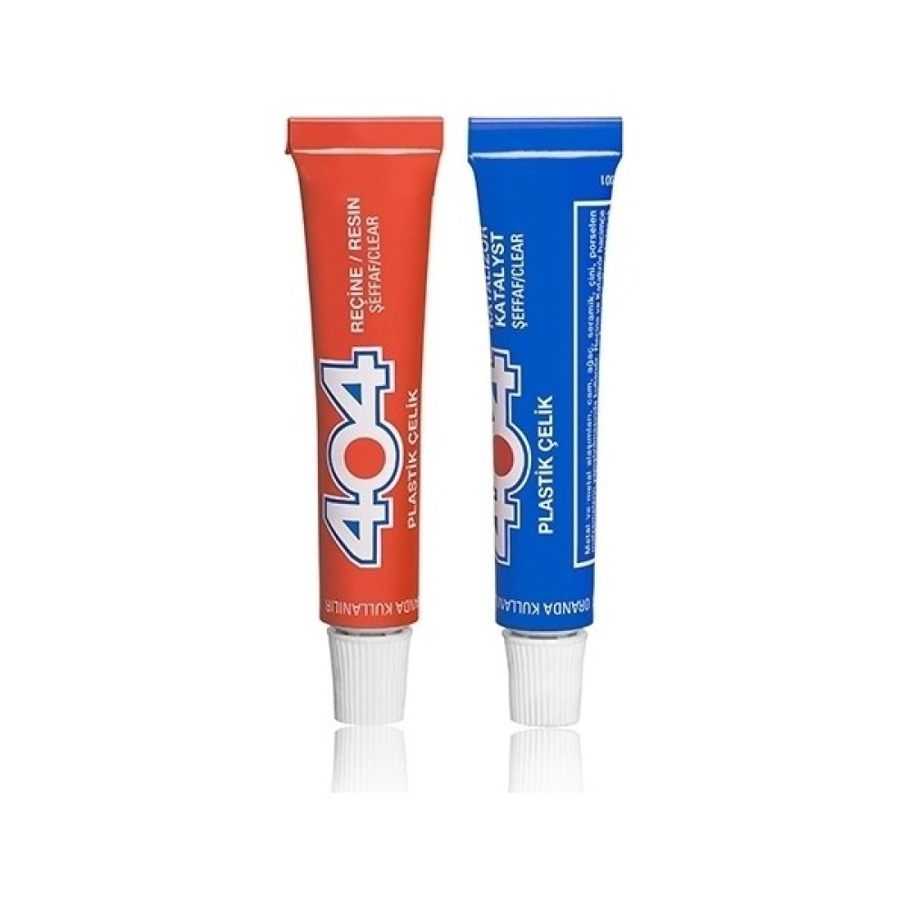 404 Plastik Çelik Yapıştırıcı 41gr No:2  *Çift karışımlı(12 Adet Nalburiye & Hırdavat Fiyatı