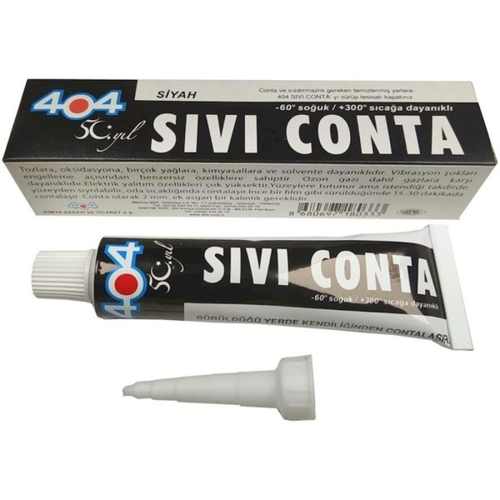 404 Sıvı Conta Siyah 45 gr Dış Cephe Yalıtım Malzemeleri Fiyatı
