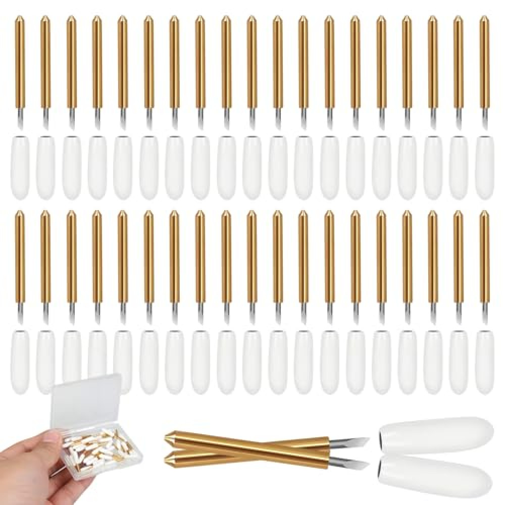 40PCS Premium Fine Point Blade, Fine Point Blade Replacement Compatible with Maker/Maker 3/Explore 3/Explore Air 2/Air, Paper Cutter Replacement Blade for Cardstock, Vinyl, Sticker