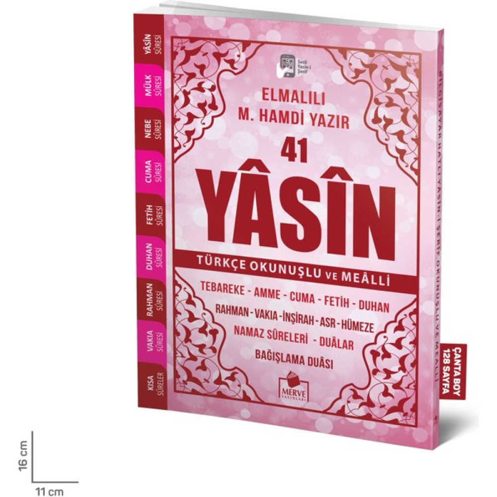 41 Yasin Çanta Boy Türkçe Okunuşlu Ve Mealli Pembe Kapak Akademik Fiyatı