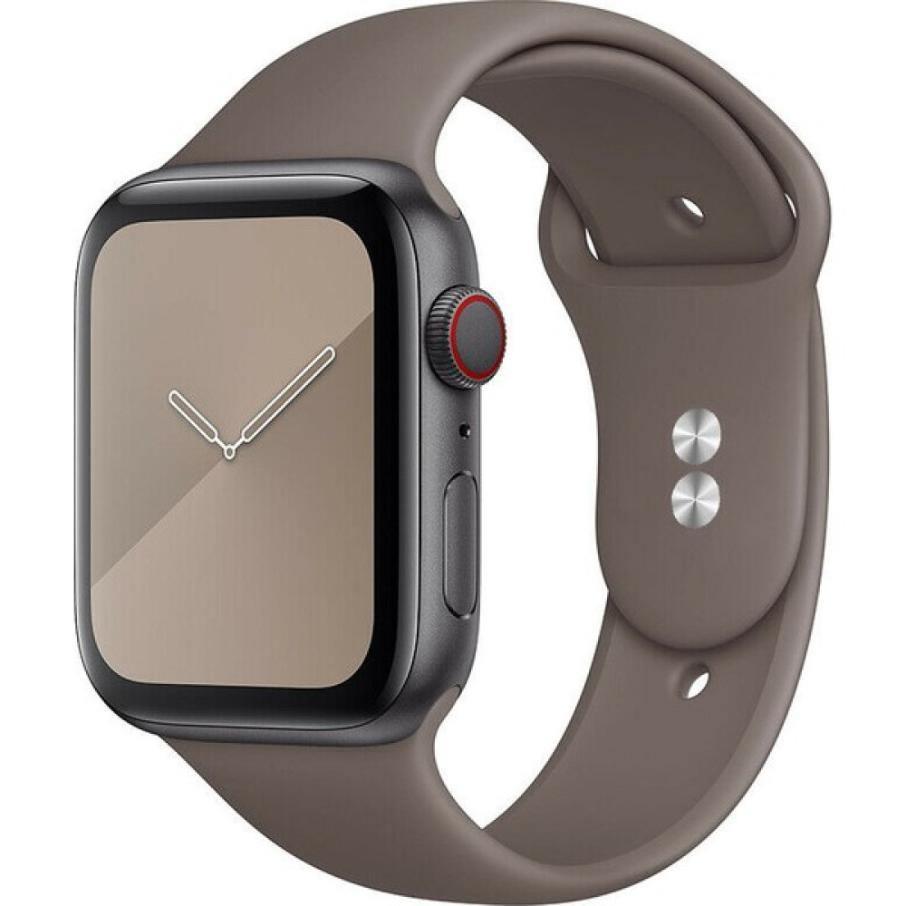 42 mm - 44 mm M/l 3-4-5-6-Se Uyumlu Silikon Kordon Kayış - Kahverengi Giyilebilir Teknoloji Aksesuarları Fiyatı