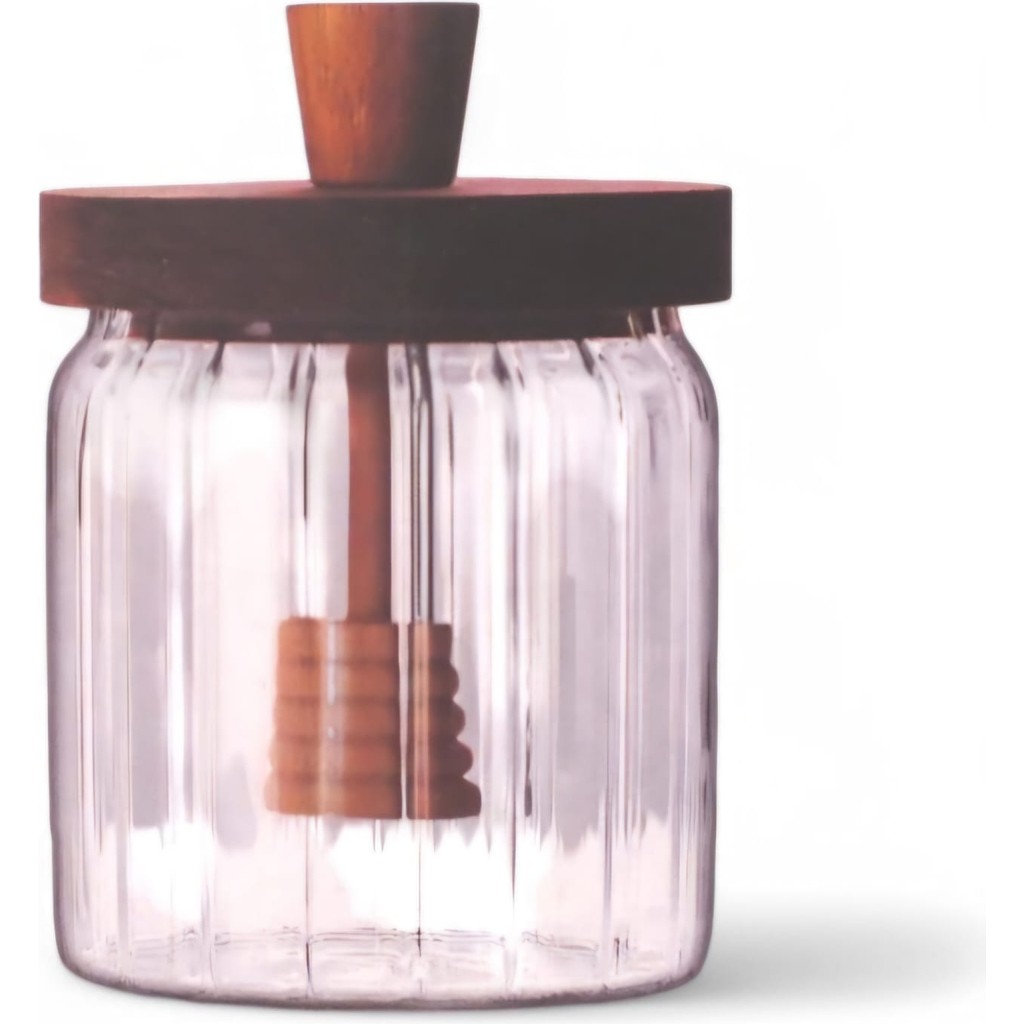 430 ml Akasya Kaşıklı Bal Kavanozu BOR052 - Şeffaf Çatal / Kaşık / Bıçak Takımları Fiyatı