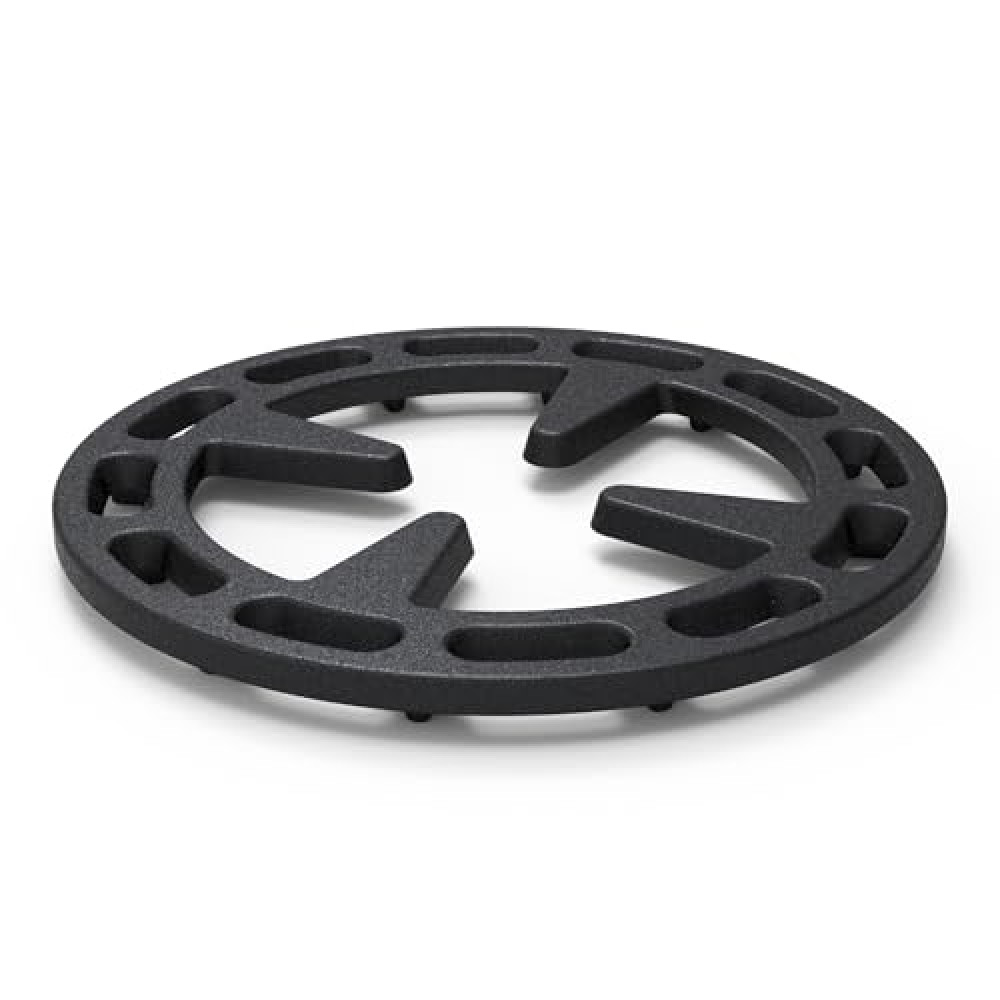 4.75inch Gas Ring Reducer, Bottom Uniform Heating, Iron, Black, for Smaller Cookware Like Pans, Coffee Pots, Teapot, Omelet Pan