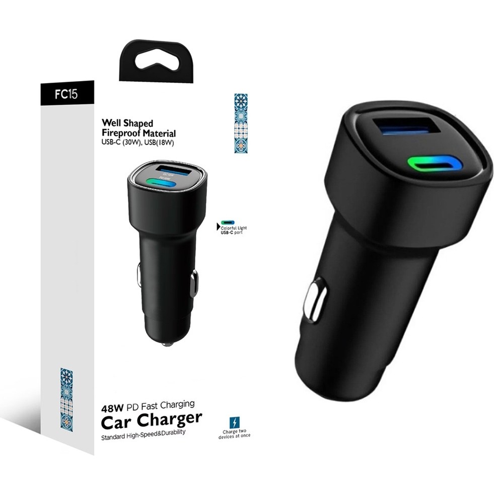 48W Pd Süper Hızlı Şarj Araç Içi Çakmaklık Şarj Aleti 1x Type-C 30W Pd 1x Usb3.0 18W - Siyah Bilgisayar Çevirici ve Adaptörü Fiyatı