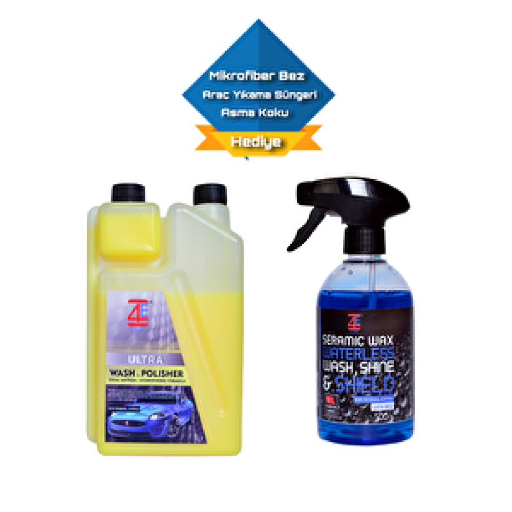 4e Care Cilalı Şampuan + Seramik Wax Oto Bakım & Temizlik Ürünleri Fiyatı
