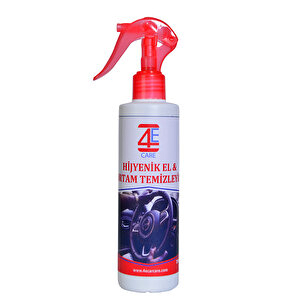 4e Care Hijyenik El ve Ortam Temizleyici 250 ML Oto Bakım & Temizlik Ürünleri Fiyatı