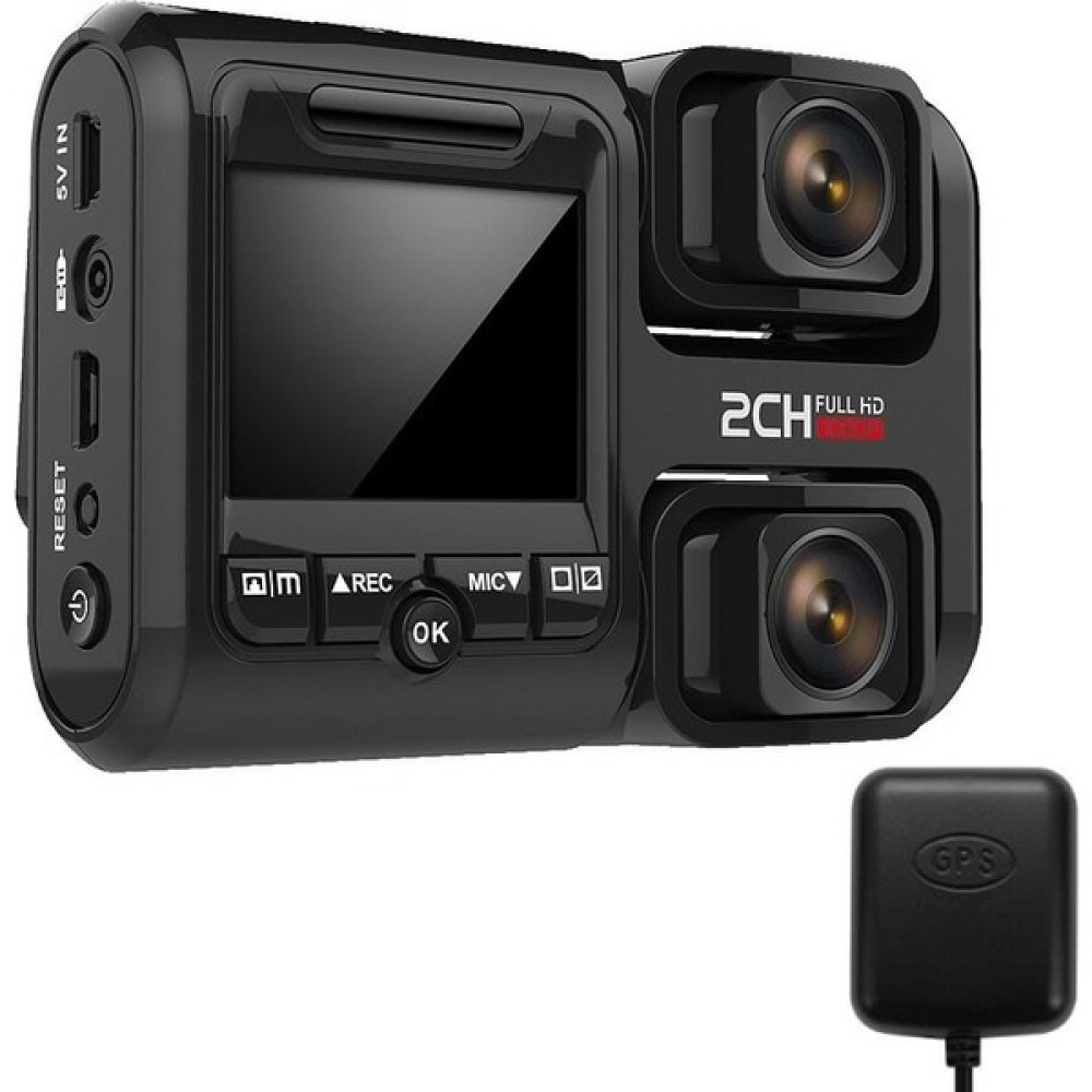 4K 2160P Wıfı Gps Özellikli Çift Lensli Araç Kamerası - Siyah Oto Görüntü Sistemleri Fiyatı