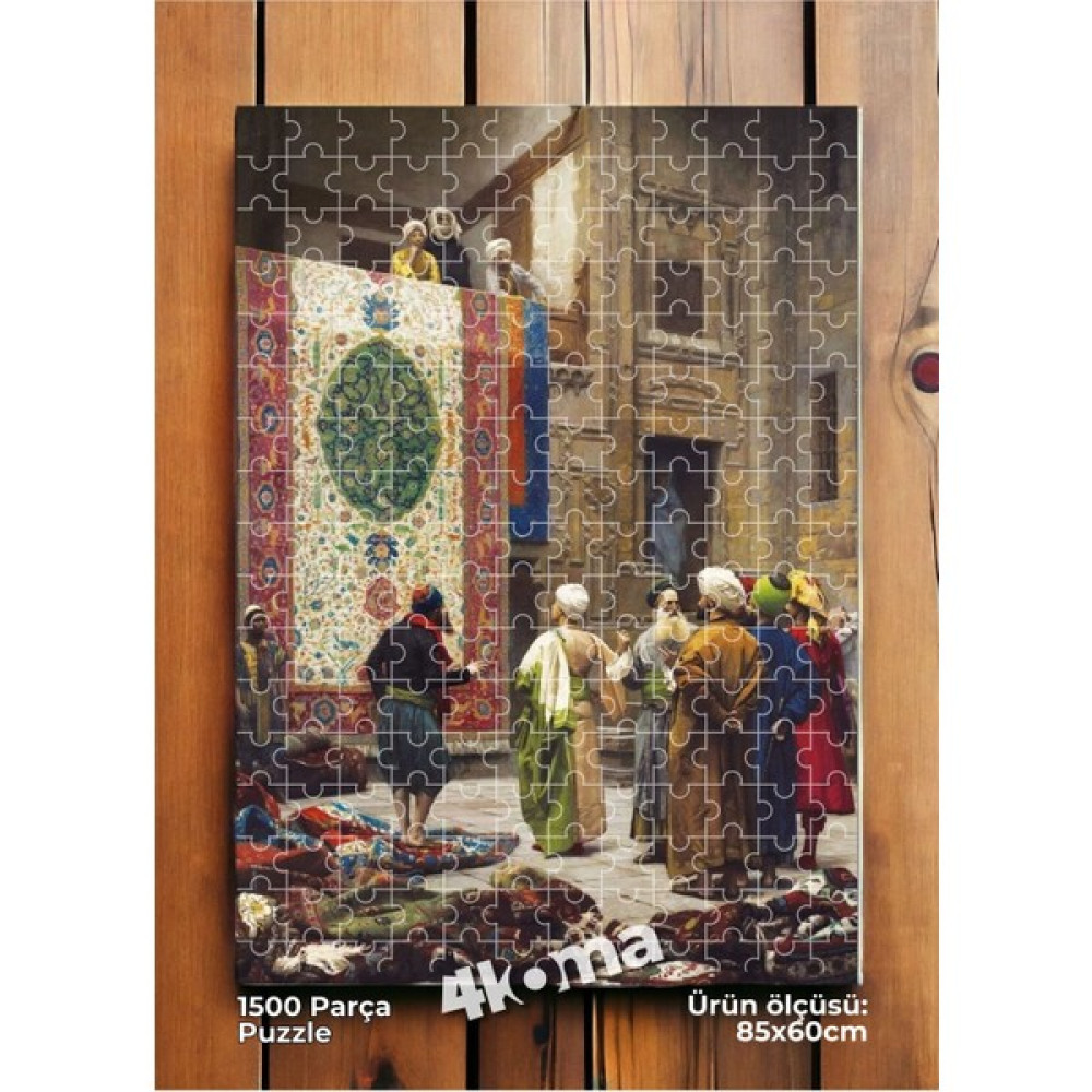4koma Halı Tüccarı 1500 Parça Puzzle Yapboz 85X60 cm Eğitici Aile Boyu Zeka Oyunu Puzzle & Aksesuarları Fiyatı