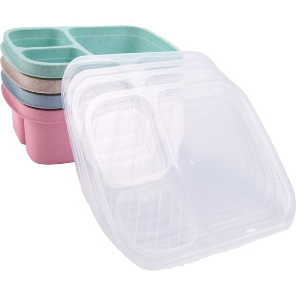 4'lü Bento Beslenme Çantası,3 Bölmeli Yemek Hazırlama Kapları,çocuklar Için (Yurt Dışından) - Yeşil - Sefer tası - 150 mm Beslenme Çantası Fiyatı