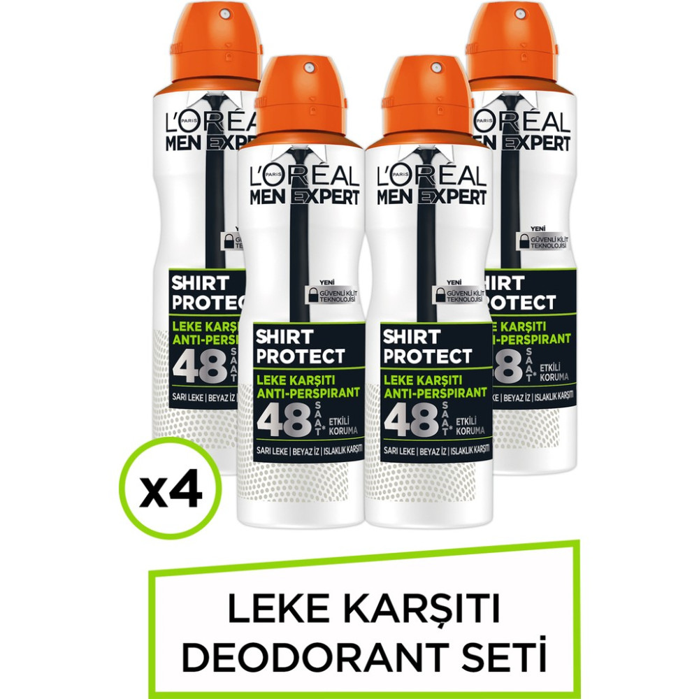 4'Lü Men Expert Shirt Protect Deodorant Seti Giyim & İç Giyim Fiyatı