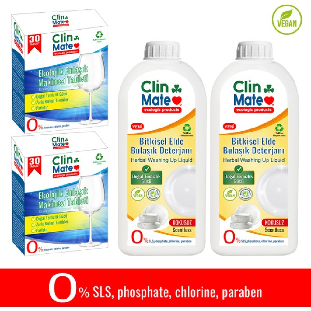 4'lü Set Ekolojik Bulaşıl Tableti 30 Yk 2 Adet+Bitkisel Elde Bulaşık Deterjanı Kokusuz 750 ml 2 Adet Oto Boyaları Fiyatı