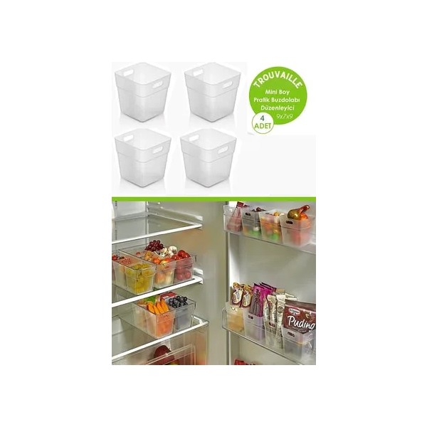 4'lü Set Miniobox Buzdolabı & Kapak Içi Düzenleyici, Organizer Kutu Buzdolapları Fiyatı