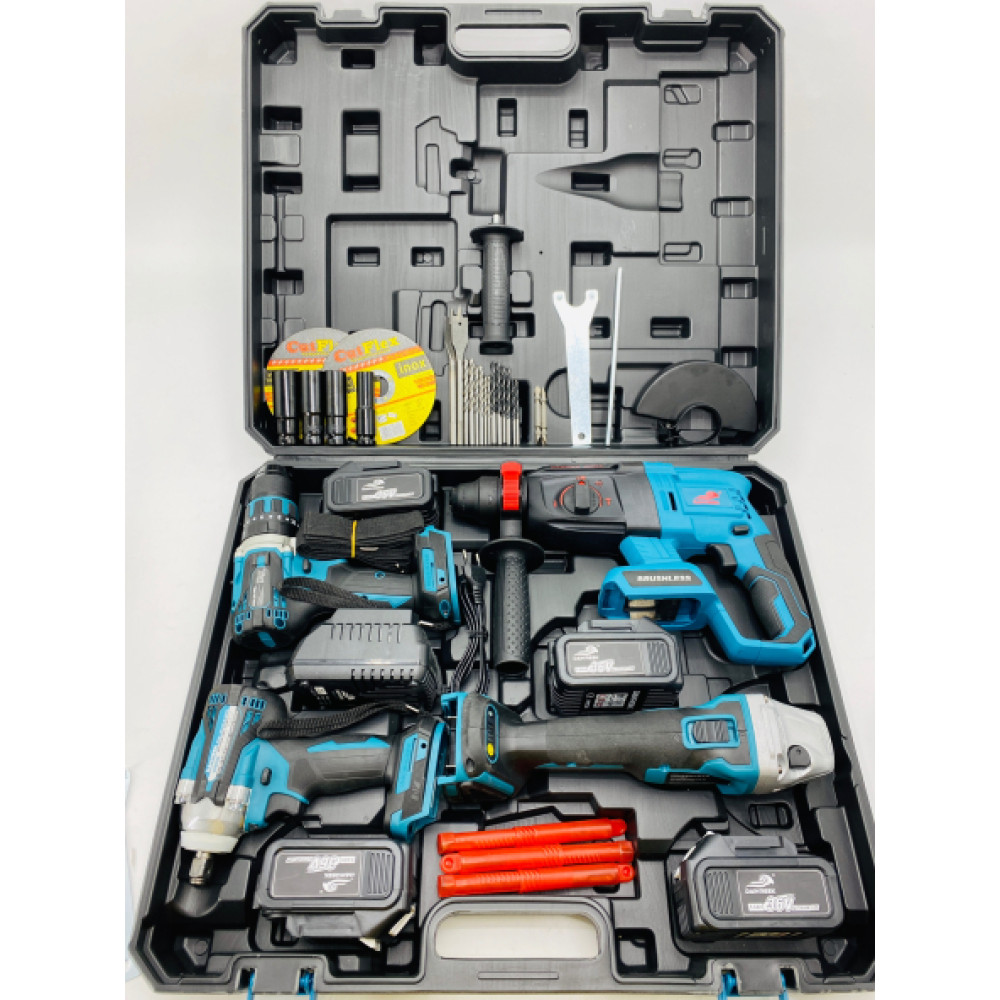 4'Lu Set (Somun Sikma(350) + Sarjli Hilti + Sarjli Spral + Celik Mandrenli Komursuz Matkap) Matkaplar Fiyatı