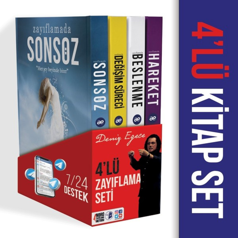 4'lü Set + Telegram (Deniz Egece Enstitü) Kişisel Gelişim ve Psikoloji Fiyatı