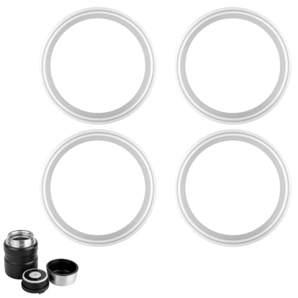 4pcs Replacement Rubber Gaskets Compatible for Thermos Stainless King 16 & 24 Ounce, Silicone Ring Seal Parts O-Ring Parts Compatible for Thermos Stainless King Food Jar BPA Free Accessories Pressure Cookers Fiyatı
