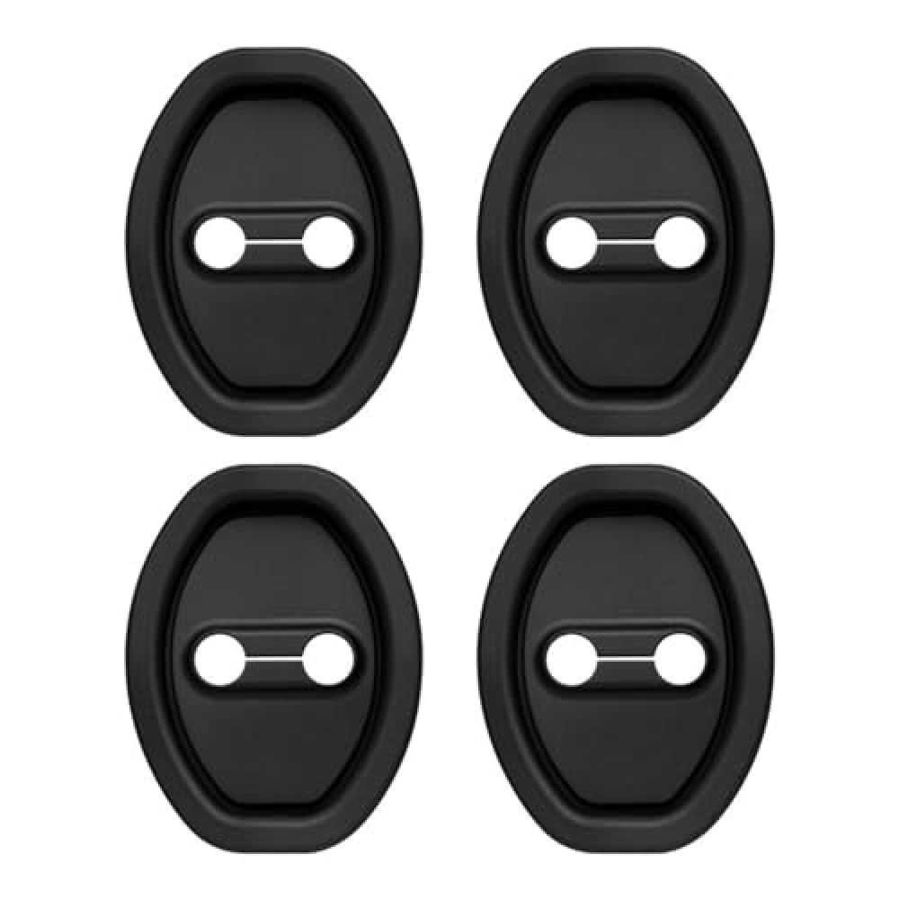 4PCS Upgraded Car Door Latch Guard Cover,Silicone Car Door Lock Cover for Car Door Protector and Noise Reduction,Universal Door Latch Cover Automotive Exterior Accessories