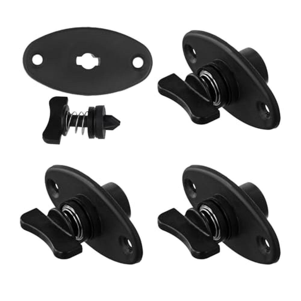 4pcs Windshield Fastener, 2.19x1.46x1.17in Premium Plastic Boat Windshield Fastener Boat Windshield Replacement Parts for Marine Accessories Supplies(Black)