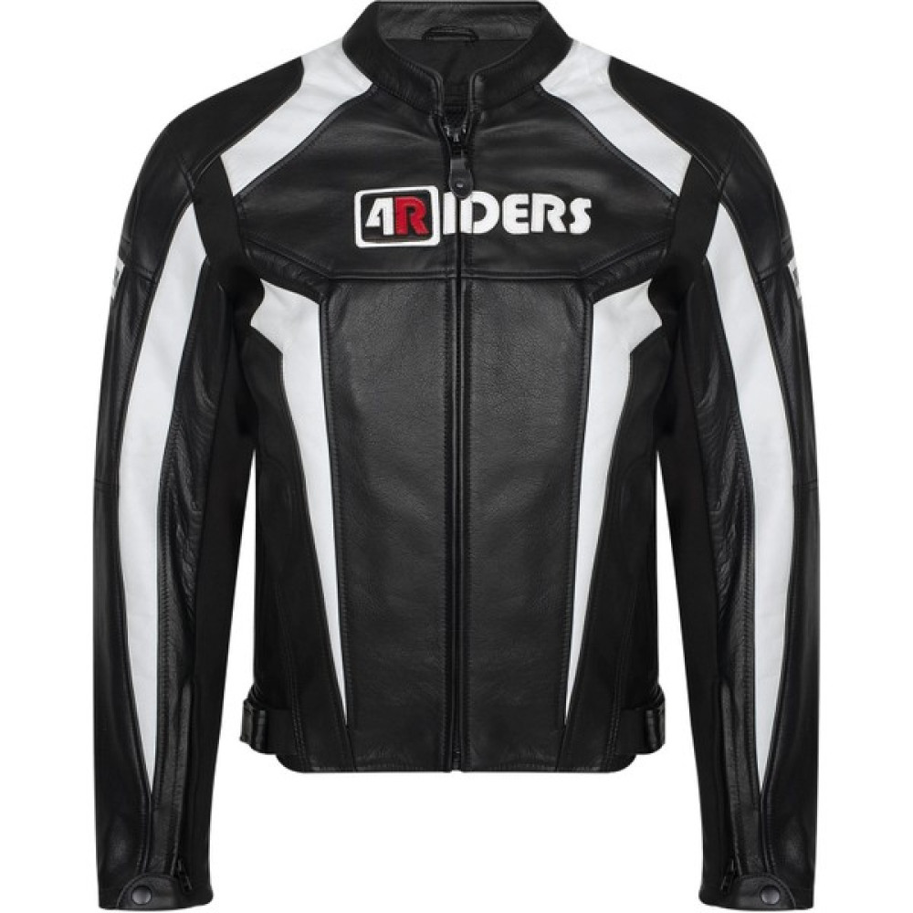 4riders Circuit Dana Derisi Korumalı Motosiklet Montu (Siyah / Beyaz) - XS Motorsiklet Montları Fiyatı