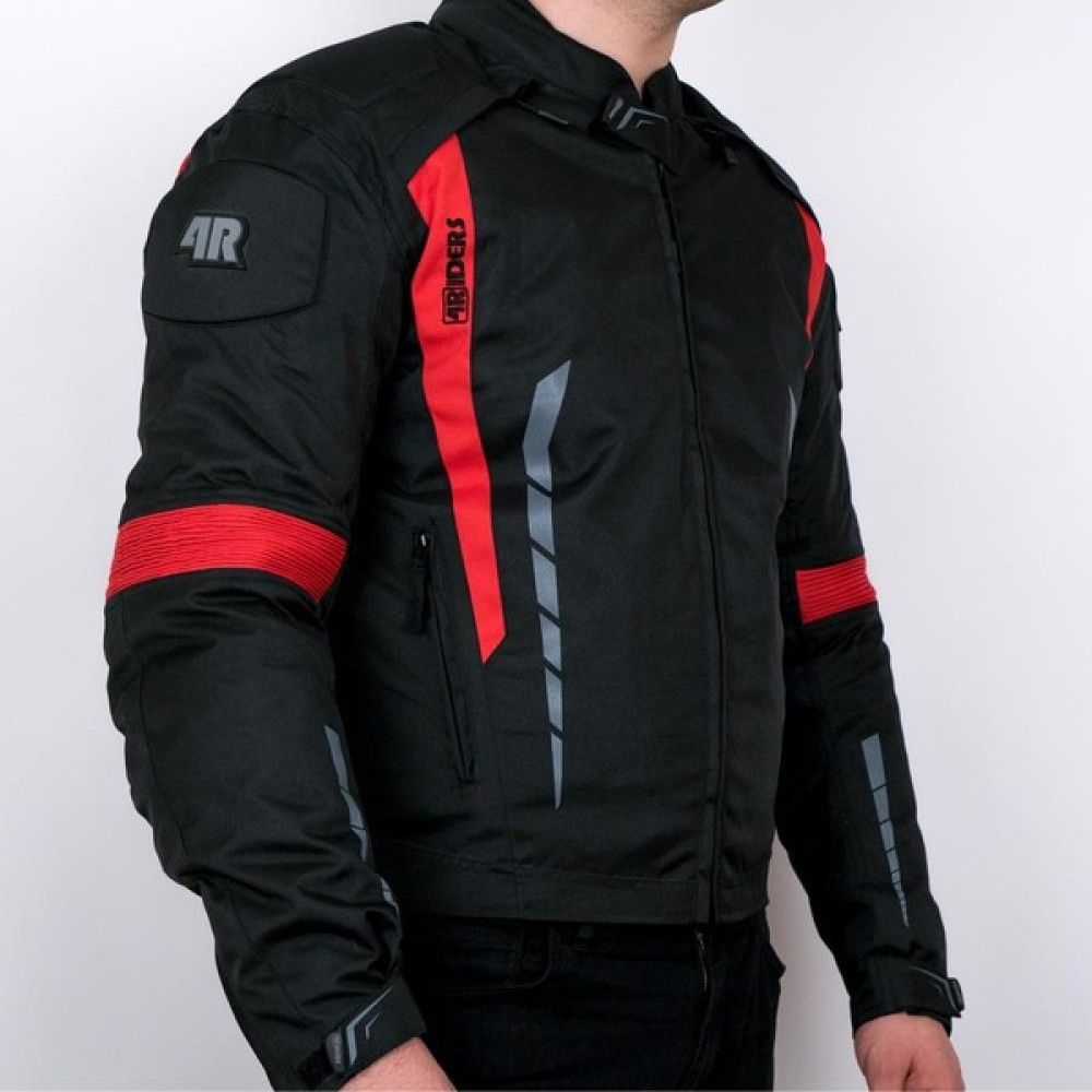 4riders Gama Korumalı Motosiklet Montu (Kırmızı) - Kırmızı - XL Motorsiklet Montları Fiyatı