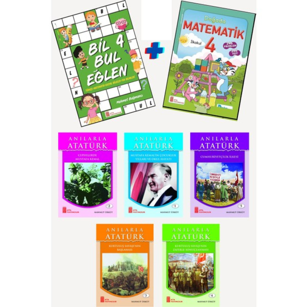4.sınıf Bil Bul Eğlen +4.sınıf Doğada Matematik+4.sınıflar Için 5'li Süper Hikaye Seti Çocuk Masal Fiyatı