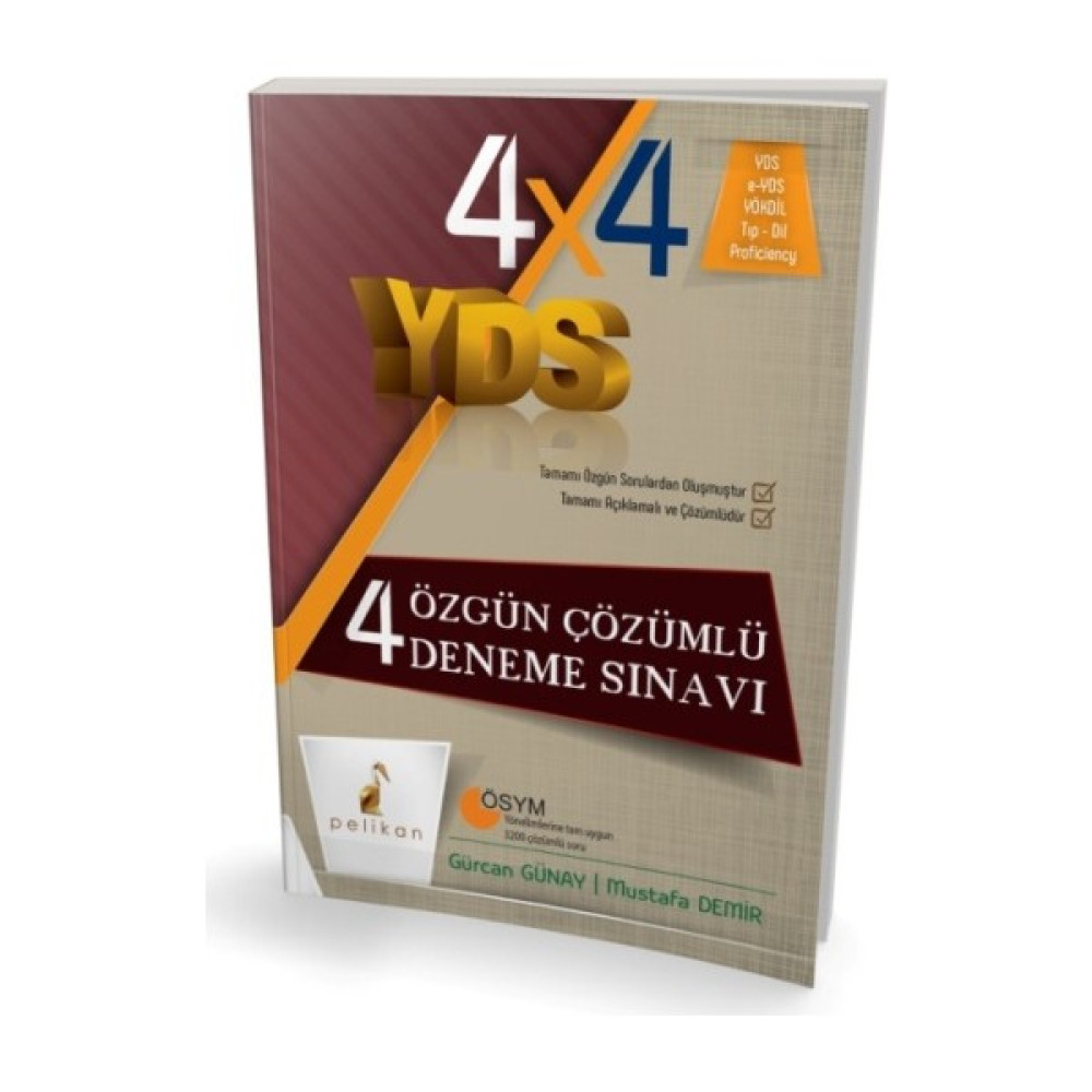 4X4 Yds 4 Özgün Çözümlü Deneme Sınavı YDS Fiyatı